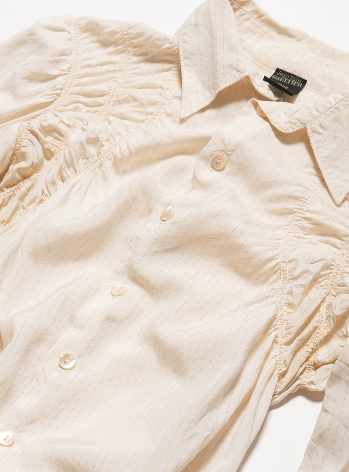 Jean Paul Gaultier Pinstripe Dress Button Down - Image 2