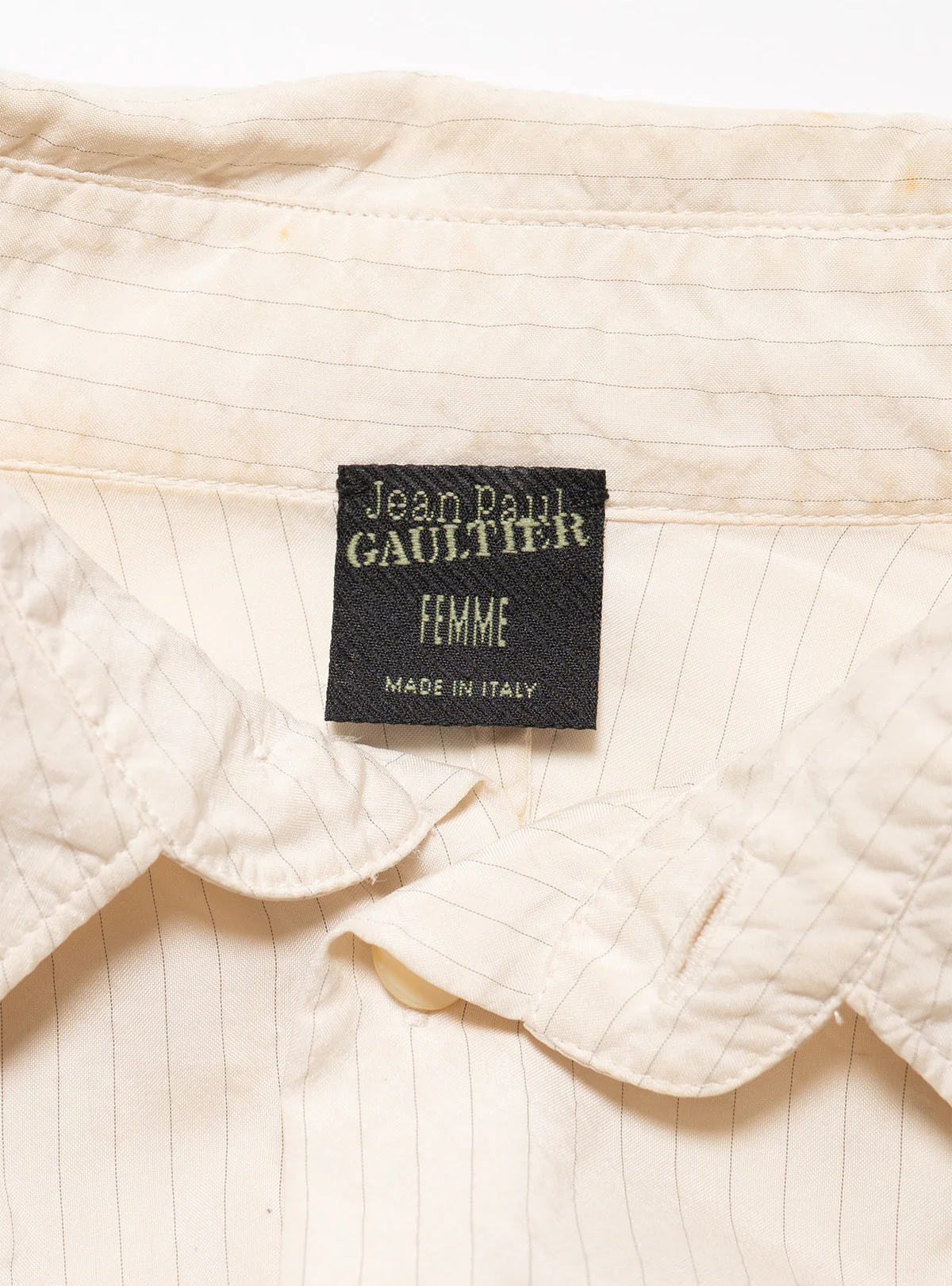 Jean Paul Gaultier Pinstripe Dress Button Down - Image 3