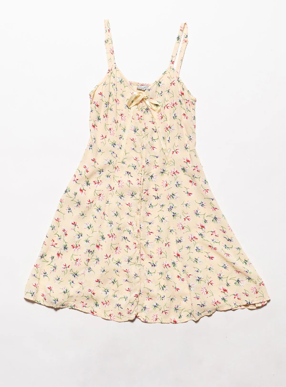 Vintage 2 of Us Grunge Flower Mini Dress