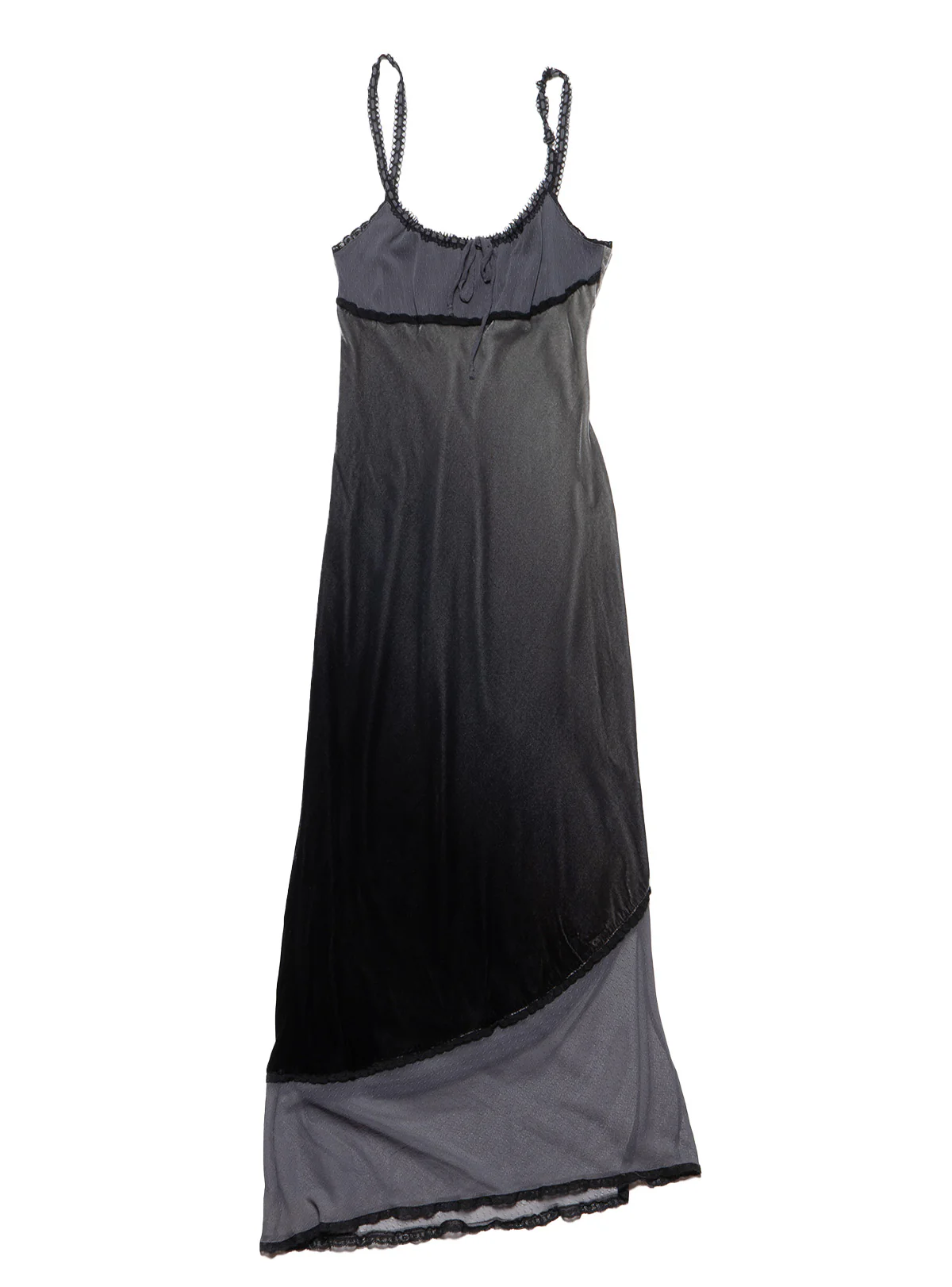 Vintage Betsy Johnson Velvet Gray Long Dress