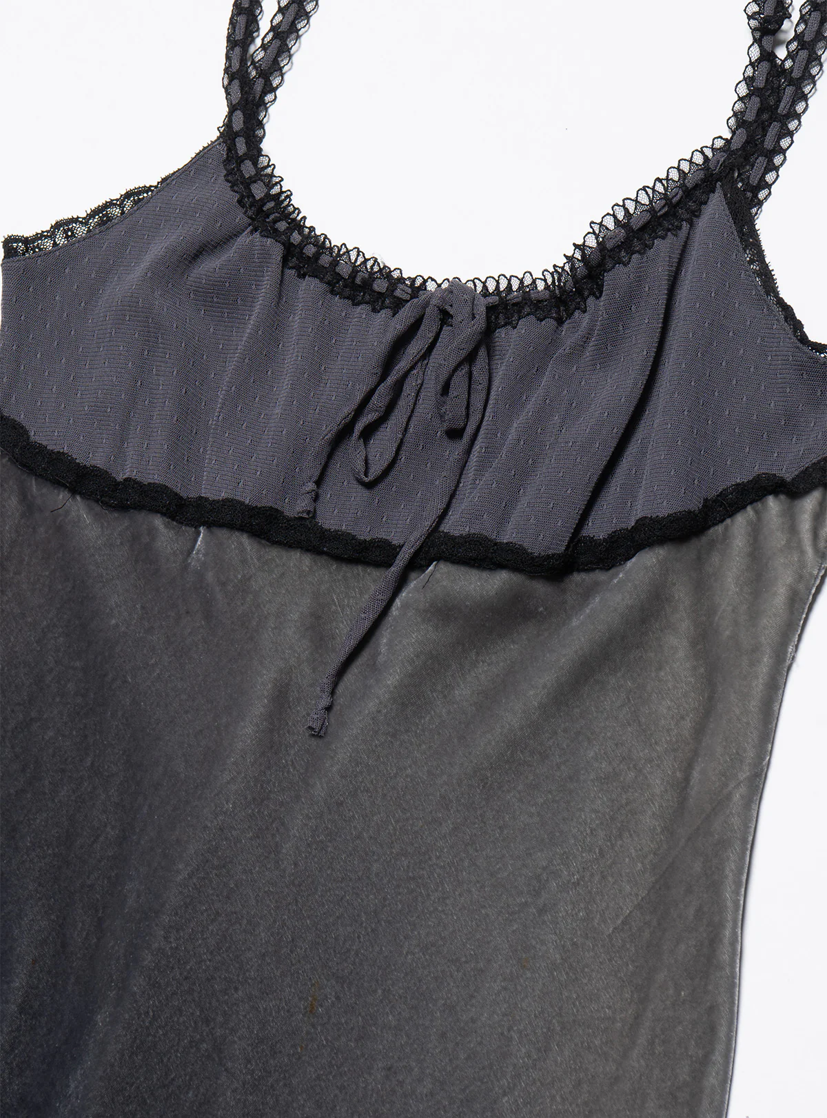 Vintage Betsy Johnson Velvet Gray Long Dress - Image 2