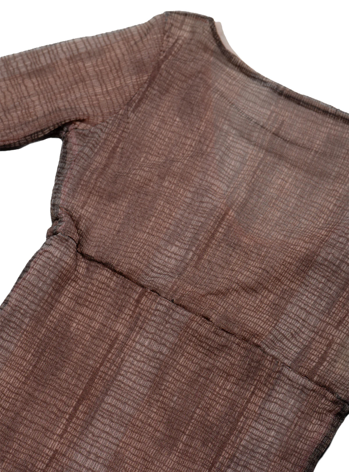 Vintage Brown Y2K Mesh Shirt - Image 4