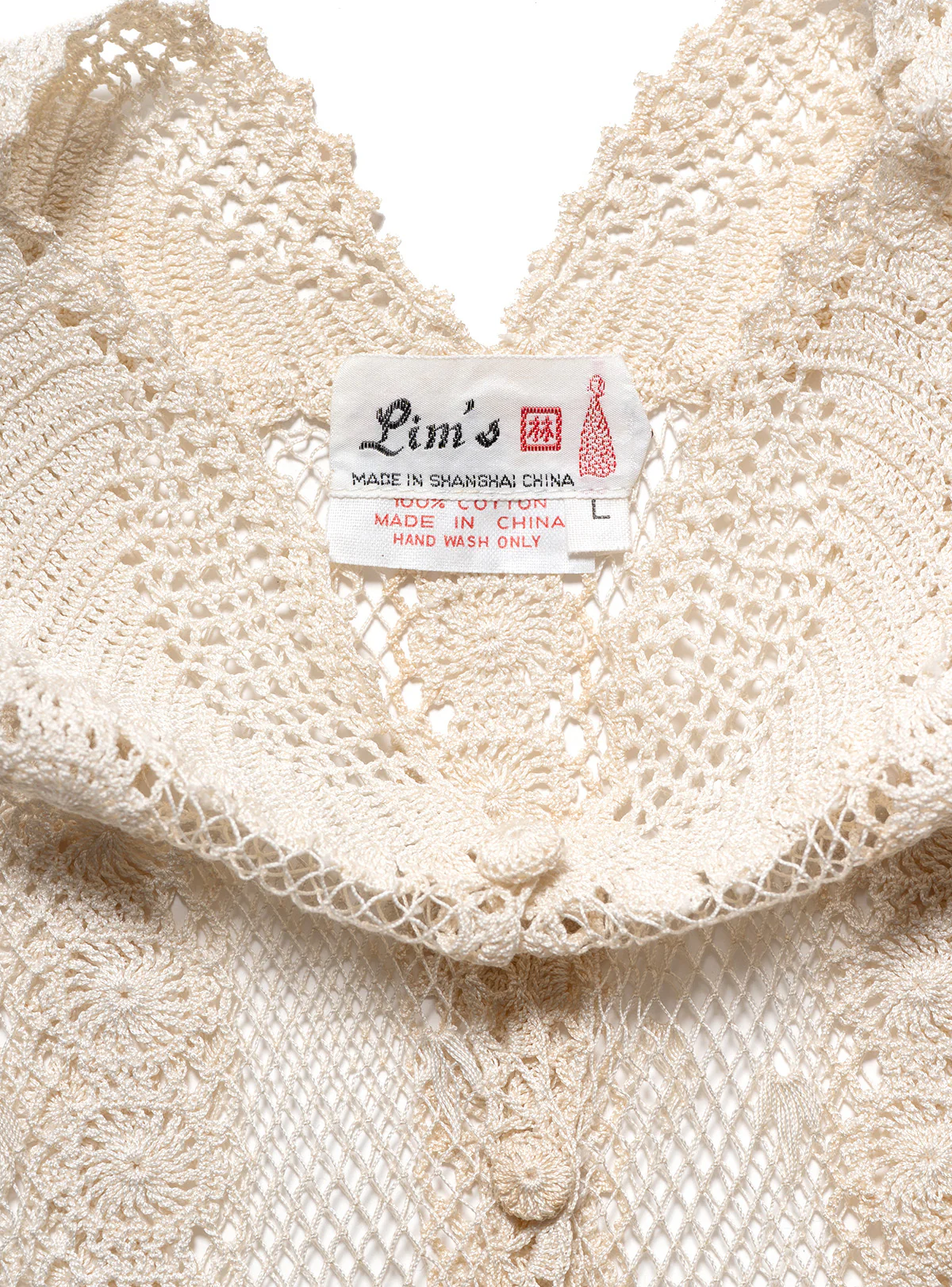 Vintage Crochet Button Up Top - Image 3