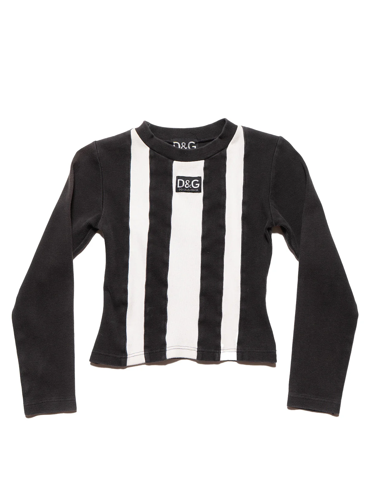 Vintage D&G Black & White Striped Longsleeve Top