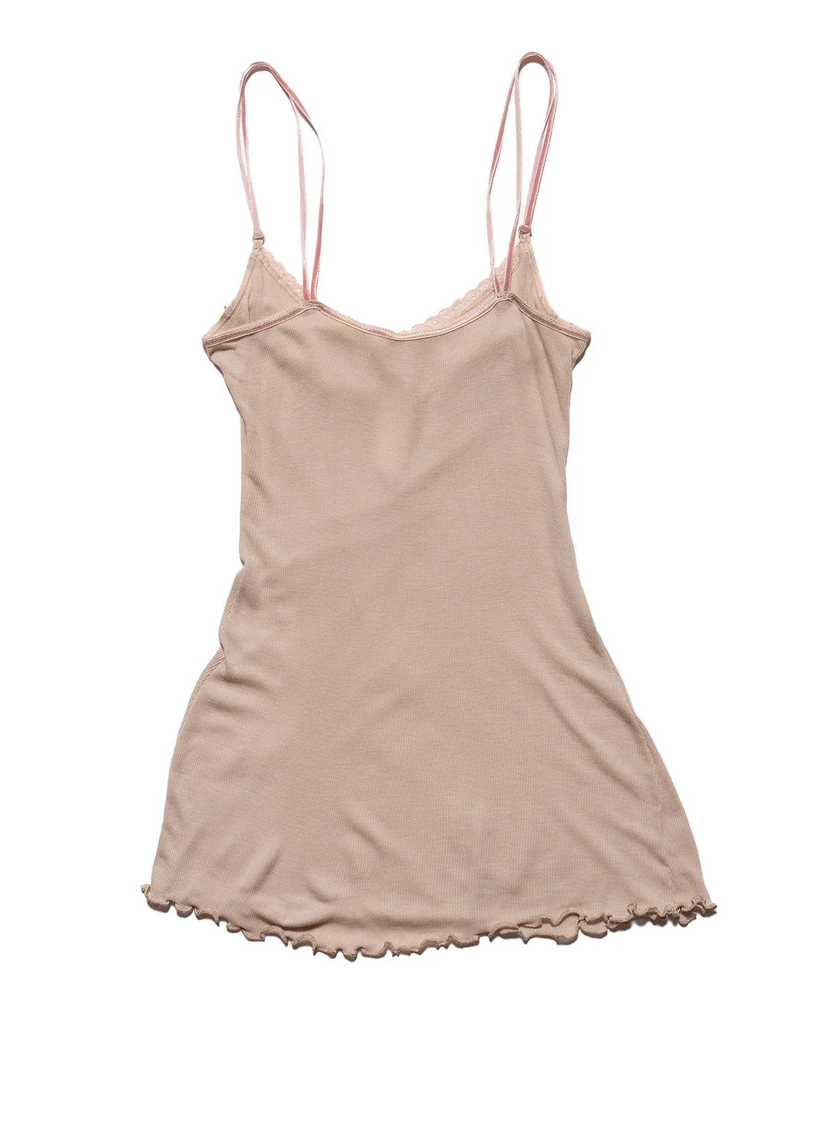 Vintage Delicate Dusty Beige/Pink Rose Tank - Image 3