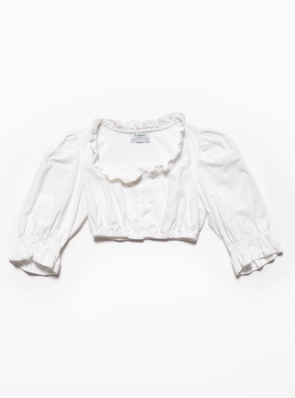 Vintage White H Moser Dirndl Top