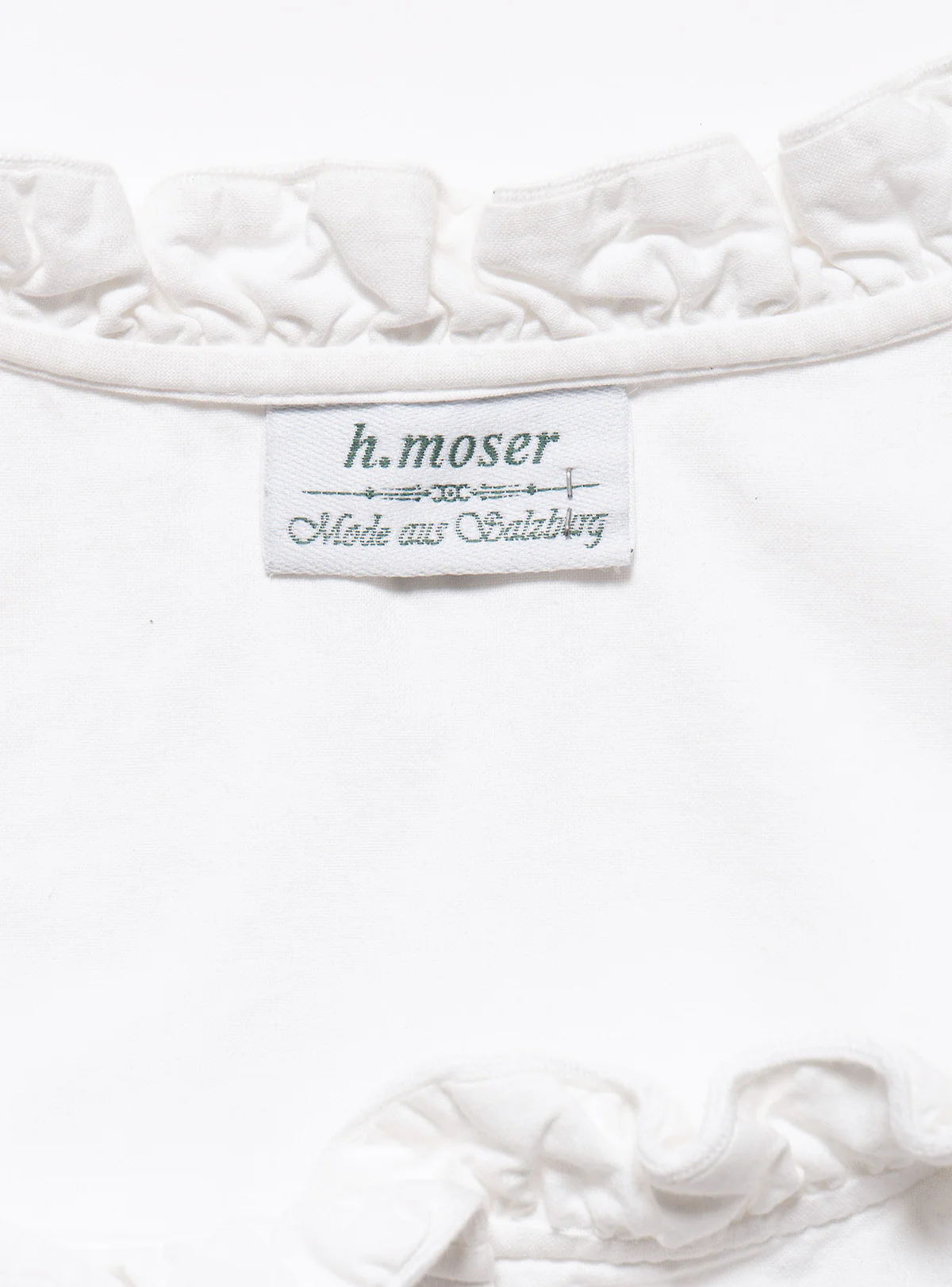 Vintage White H Moser Dirndl Top - Image 3
