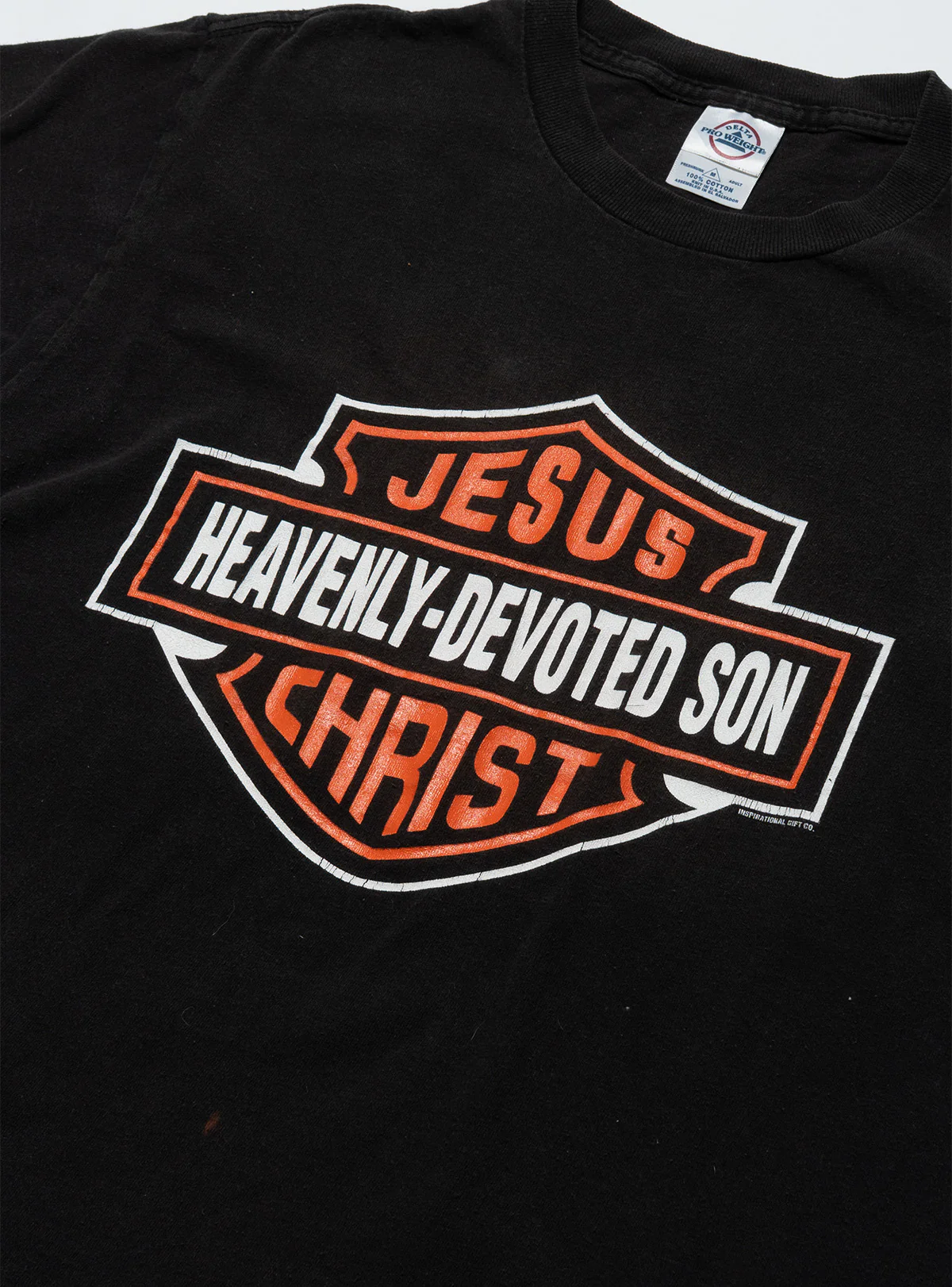 Vintage Harley Jesus Christ Heavenly-Devoted Son Tee - Image 2