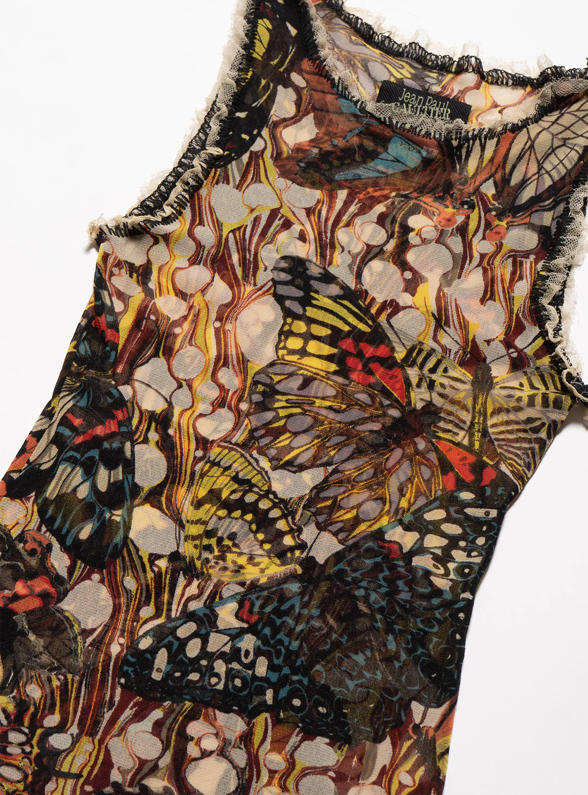 Jean Paul Gaultier Butterfly Mesh Tank - Image 2