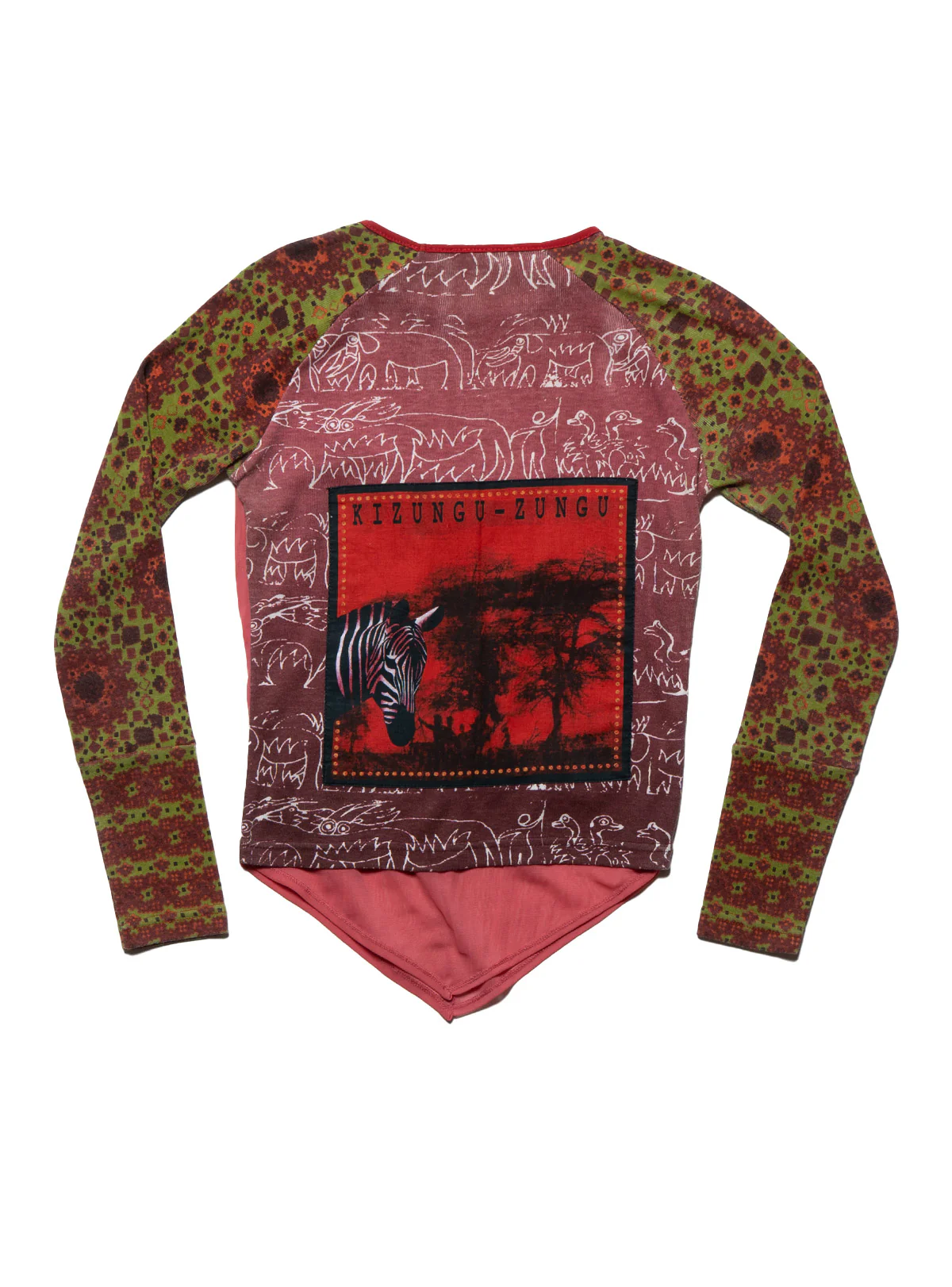 Vintage Kizungu Zungu Flower Long Sleeve Top - Image 3