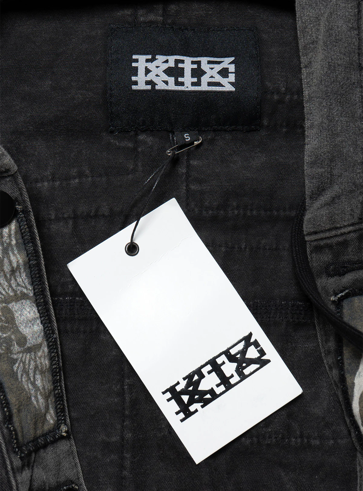 Vintage KTZ Crust Denim Vest With Hood - Image 3