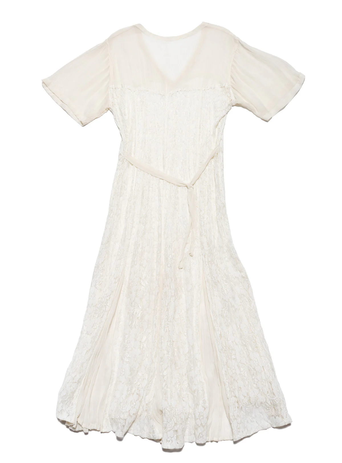 Vintage Lace Floral Dress - Image 4