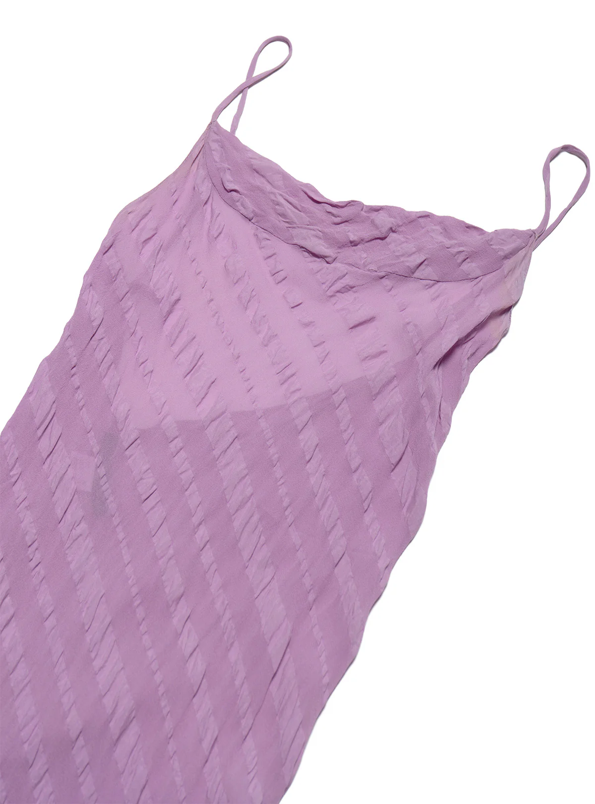 Vintage Lavender Gharani Strok Bias Dress - Image 2