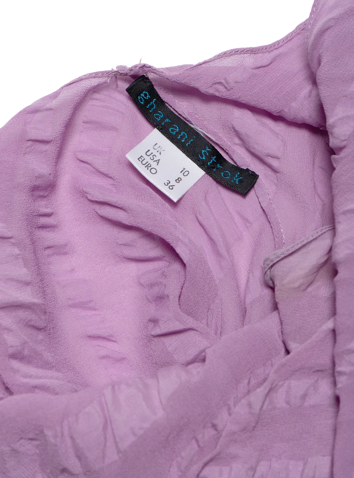 Vintage Lavender Gharani Strok Bias Dress - Image 4
