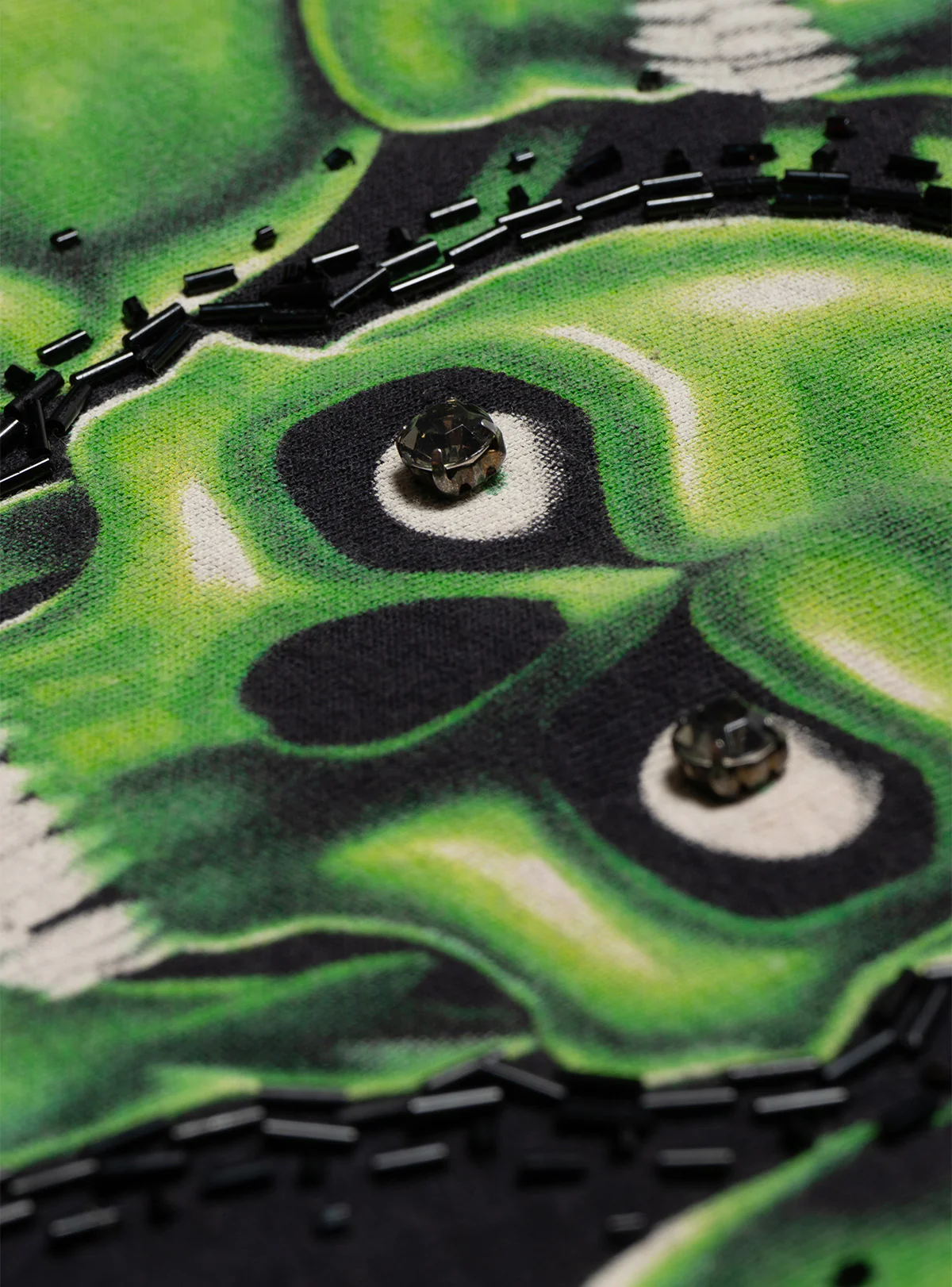 Vintage Liquid Blue Skulls Sleeveless Tee - Image 4