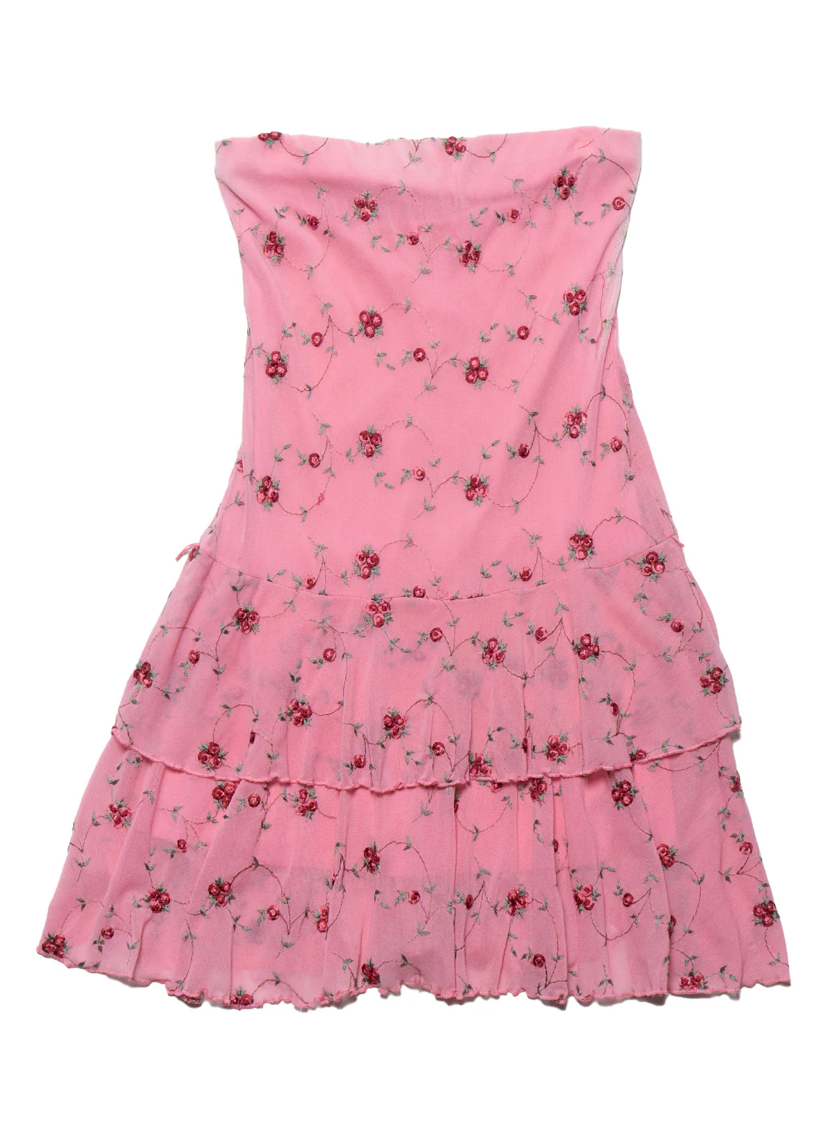 Vintage Pink Floral Dress