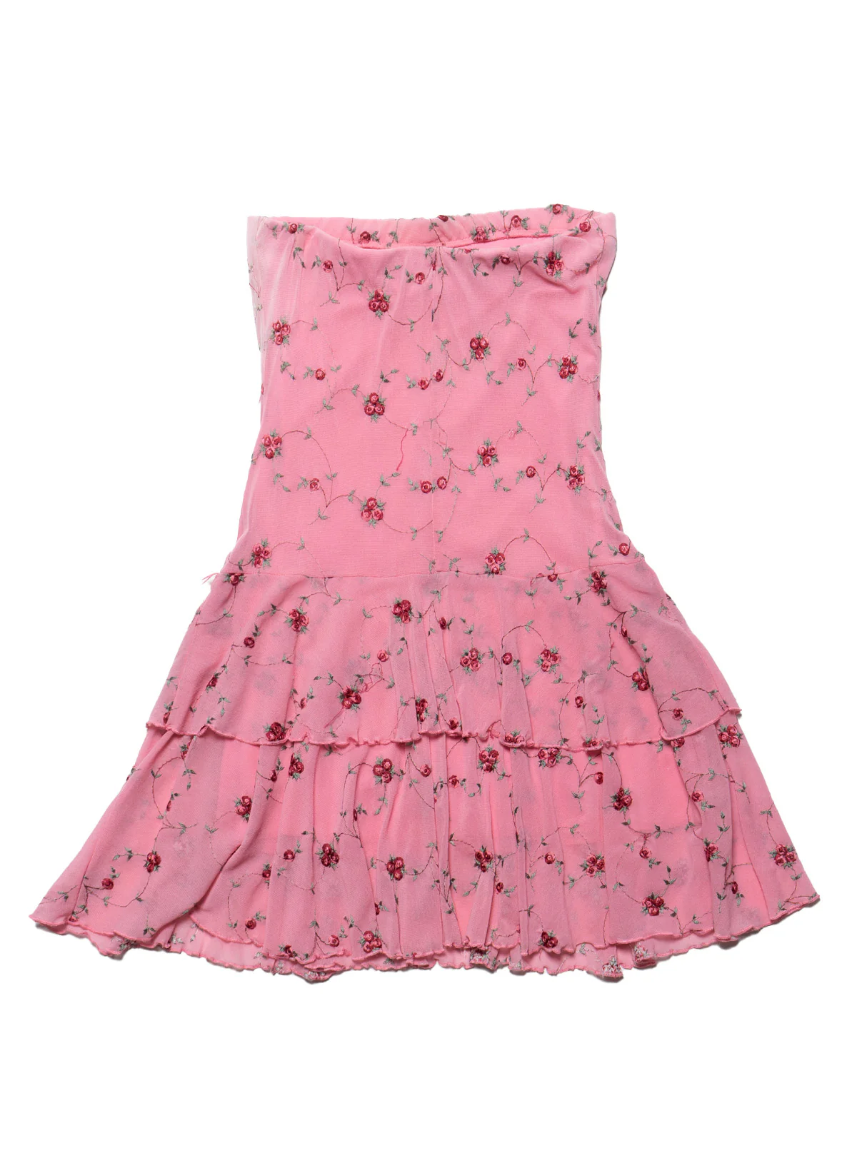 Vintage Pink Floral Dress - Image 4