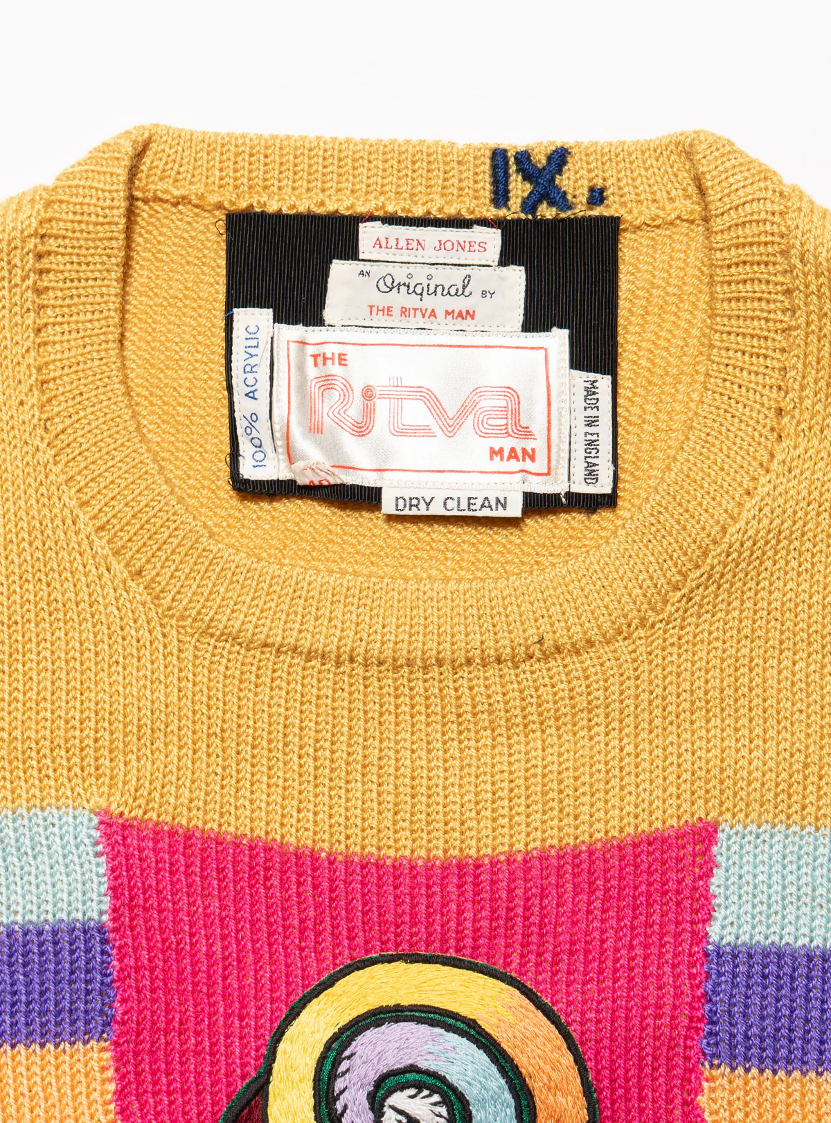 Vintage Ritva Man by Allen Jones 'Sheer Magic' Sweater, 1971 - Image 3