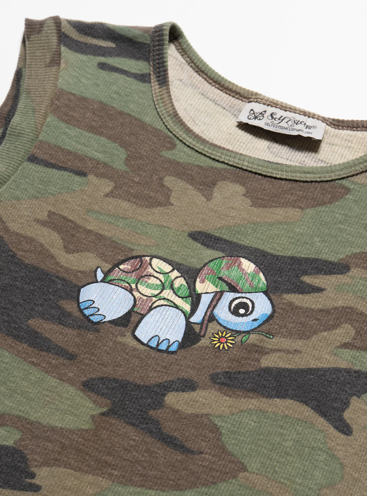 Vintage Self Esteem Camo Turtle Tank - Image 2