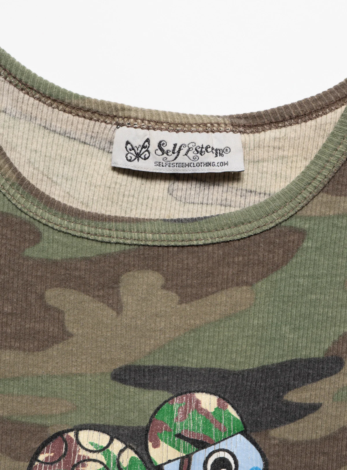 Vintage Self Esteem Camo Turtle Tank - Image 3