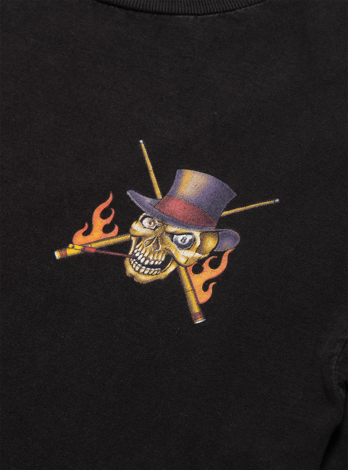Vintage Skeleton 8 Ball Long Sleeve Tee - Image 2