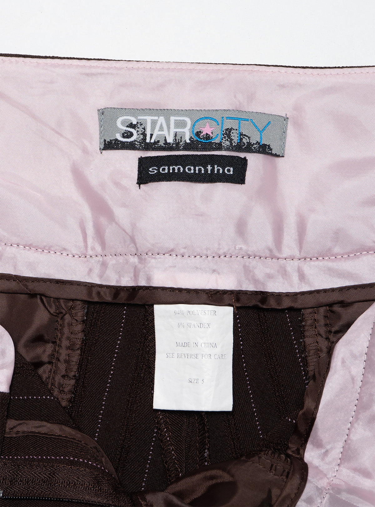Vintage Star City Samantha Pinstripe Pants - Image 3