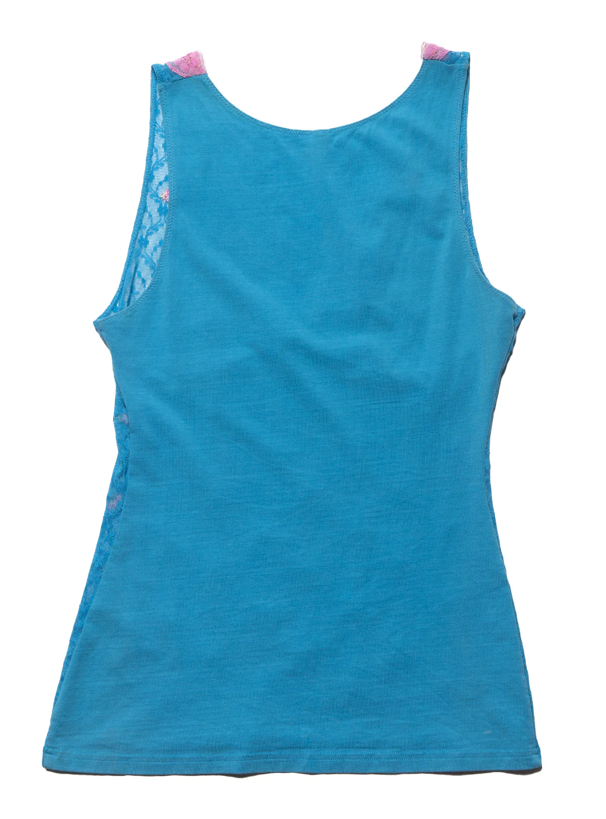 Vintage Victoria's Secret Blue and Pink Top - Image 4
