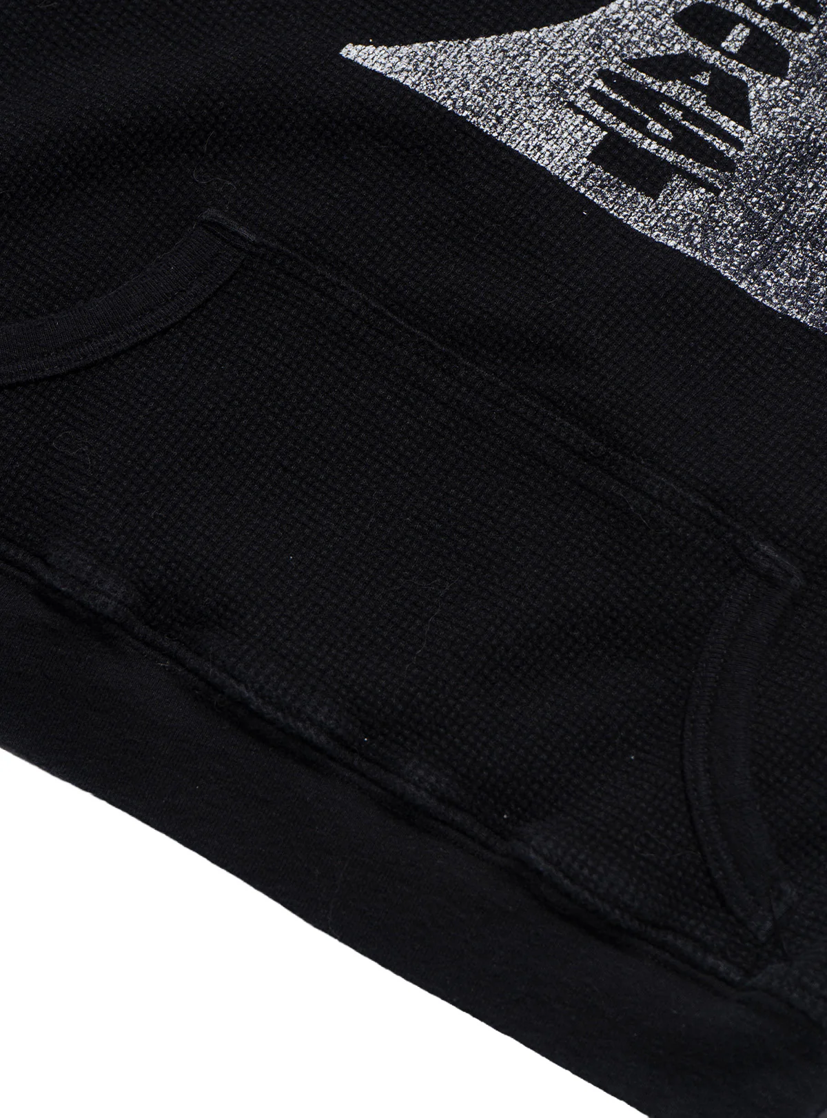 Vintage West Coast Choppers 3/4 Sleeve Waffle Top Black - Image 3