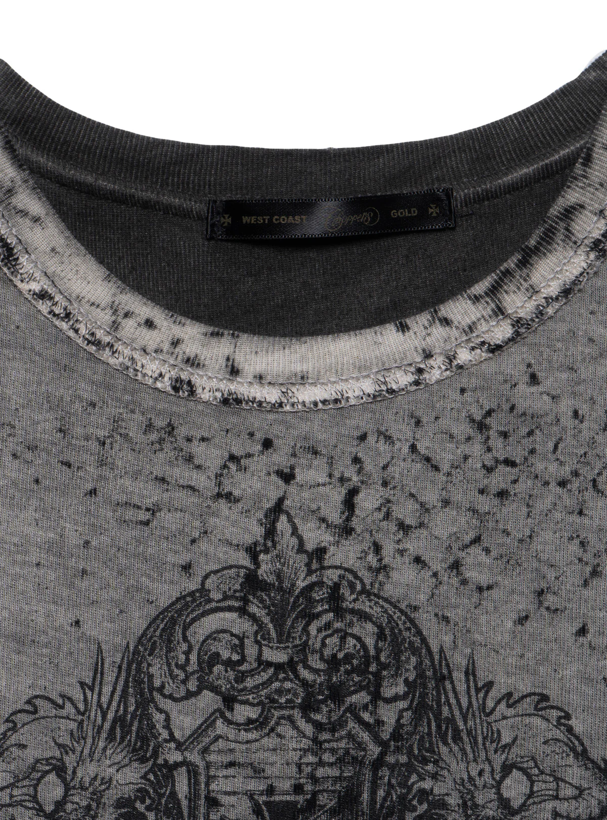 Vintage West Coast Choppers Dragon Tee Grey - Image 3