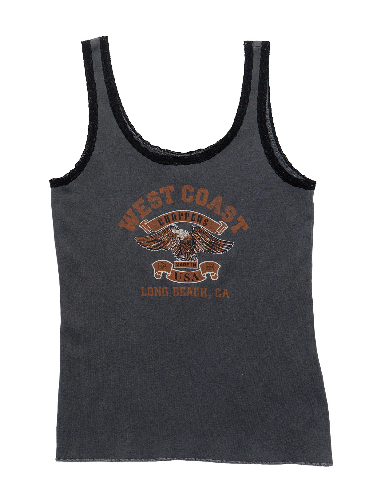 Vintage West Coast Choppers Genuine Motherfucker Tank Top Grey