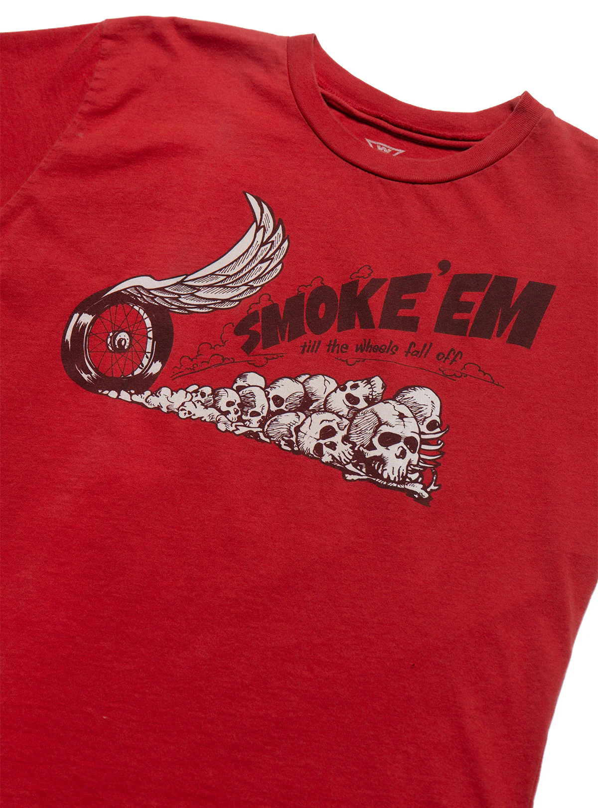 Vintage West Coast Choppers Smoke 'Em Tee Red - Image 2