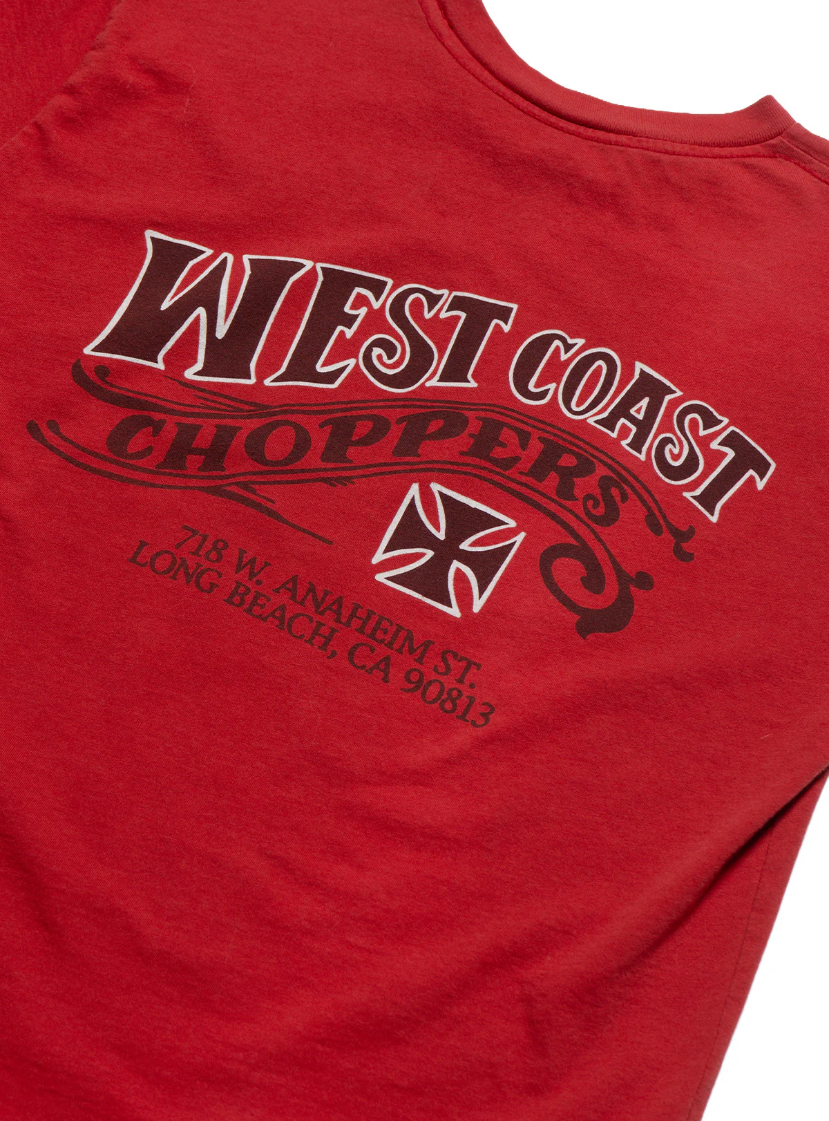 Vintage West Coast Choppers Smoke 'Em Tee Red - Image 5
