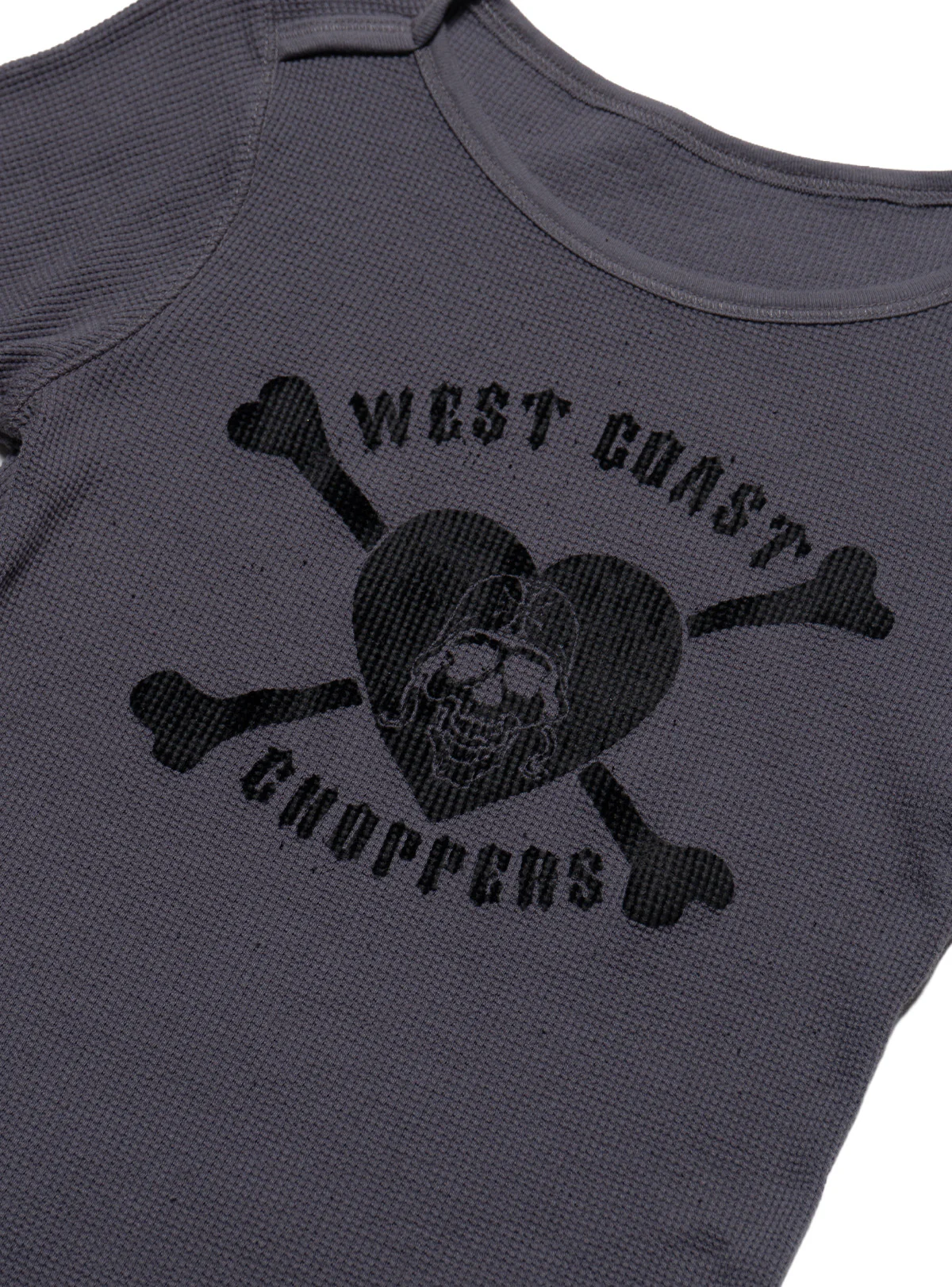 Vintage West Coast Choppers Waffle Top Grey - Image 2