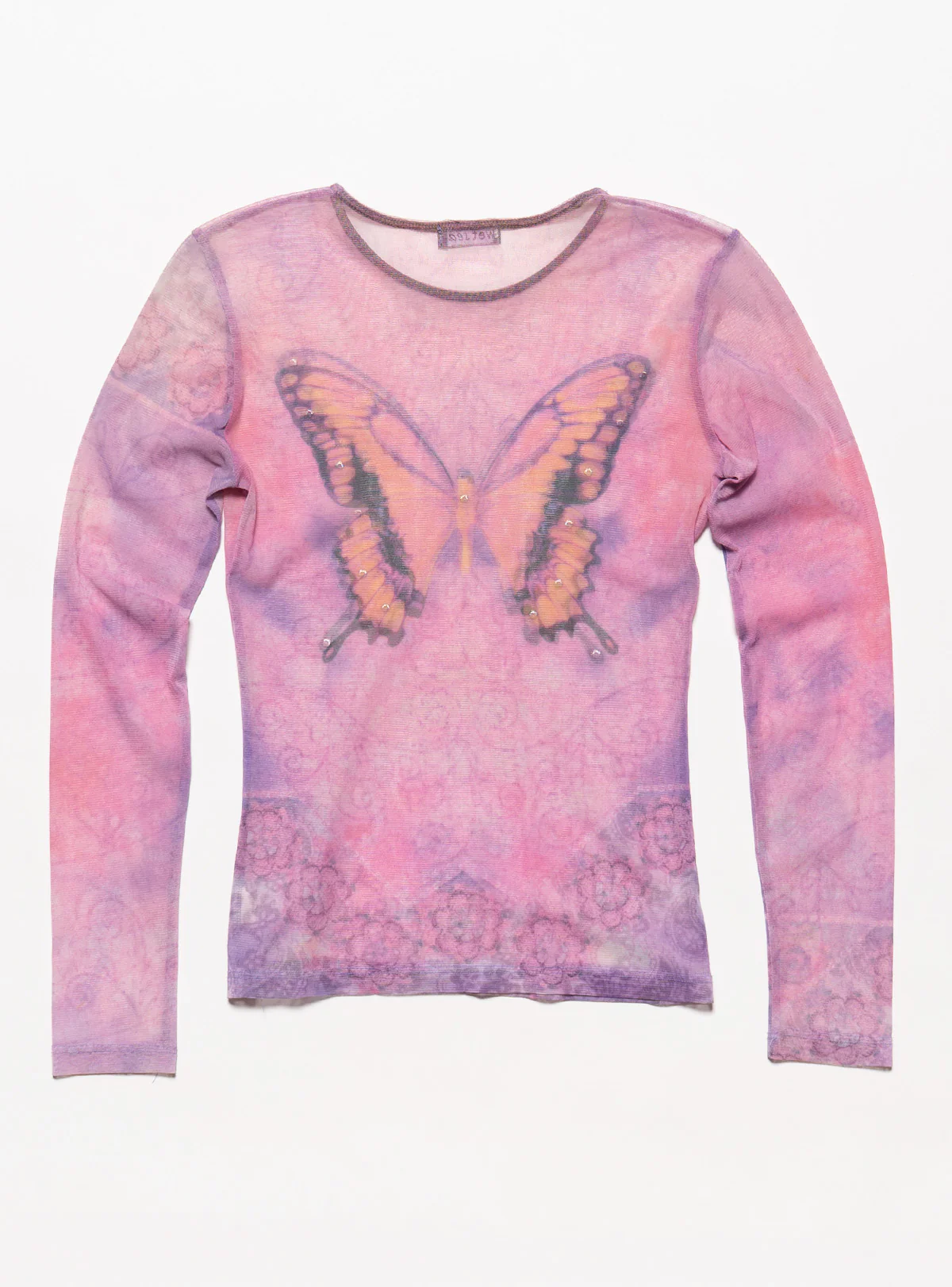 Vintage Wet Seal Butterfly Mesh Top - Image 5