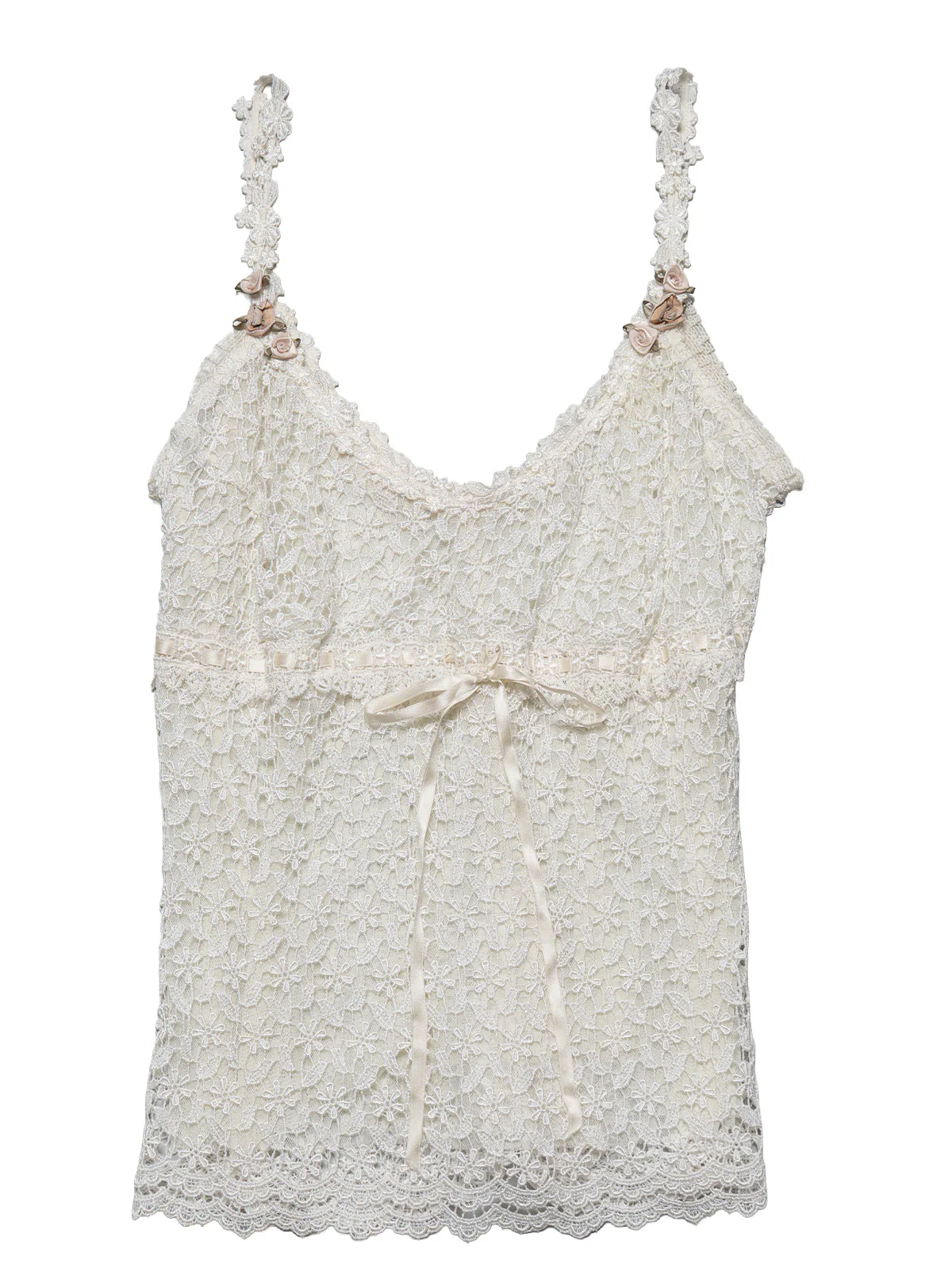 Vintage White Claire Pettibone Lace Camisole