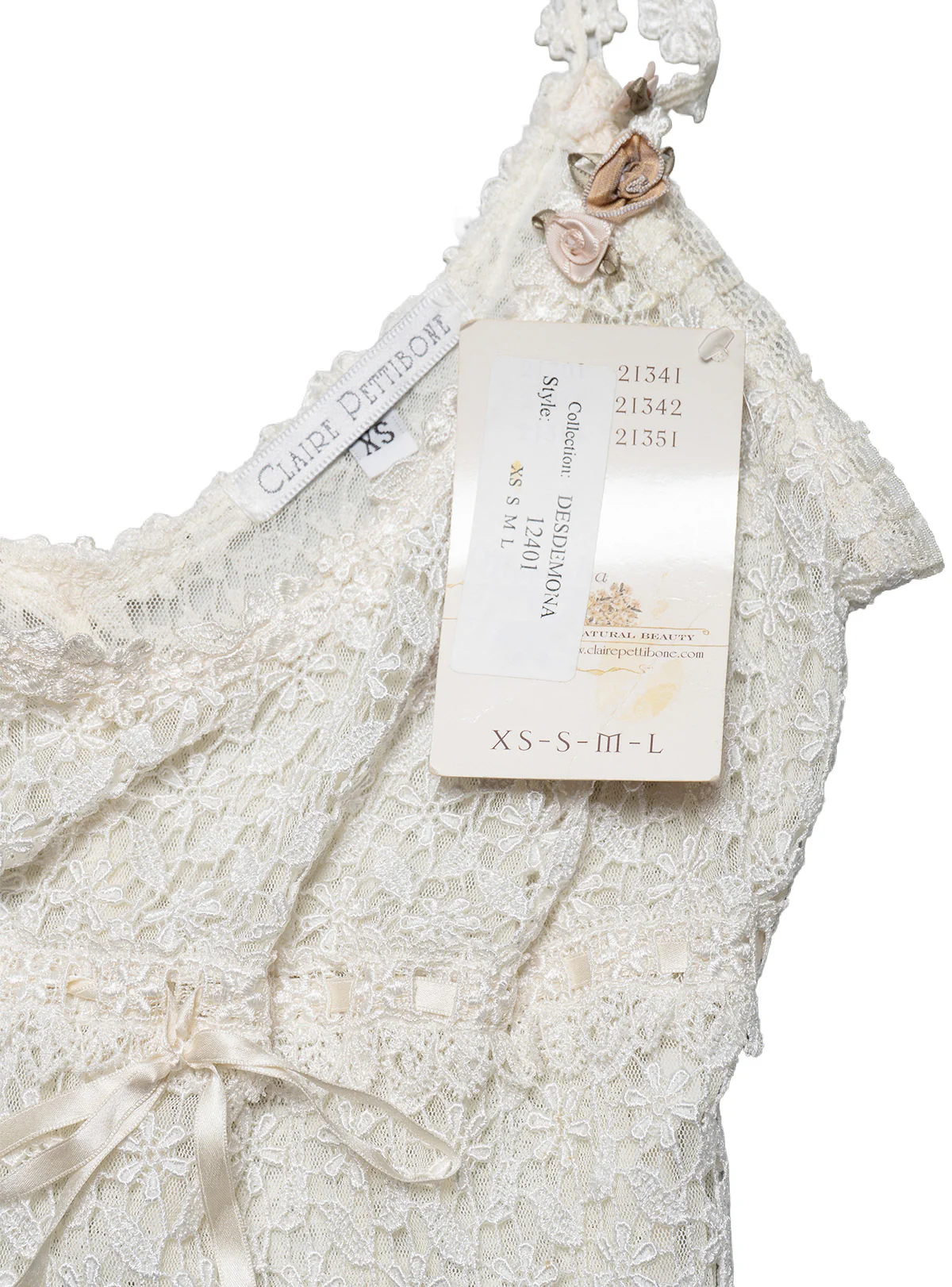 Vintage White Claire Pettibone Lace Camisole - Image 3