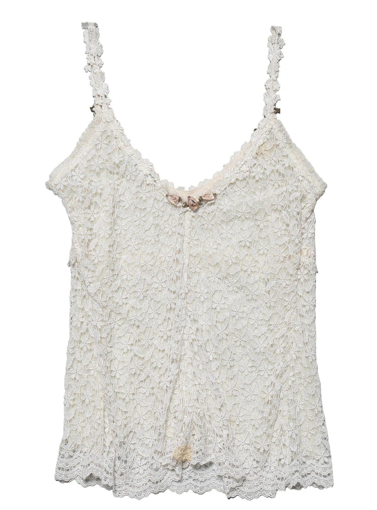 Vintage White Claire Pettibone Lace Camisole - Image 5