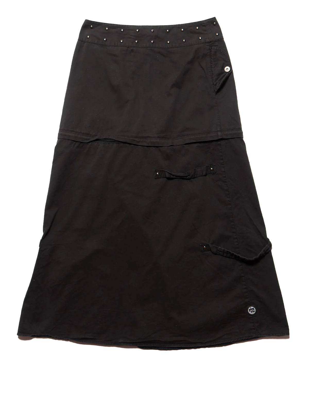 Vintage Y2k Goth Illig Black Convertible Skirt - Image 7